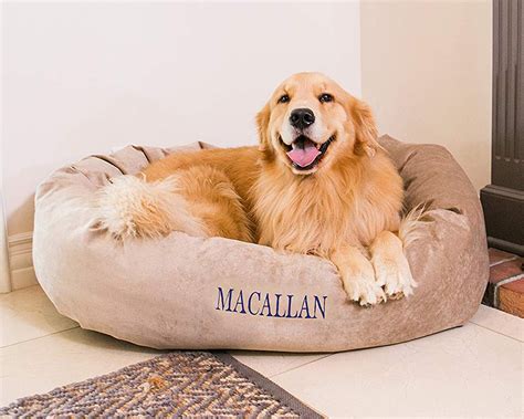 monogram dog bed